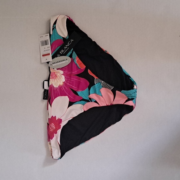 La Blanca IN FULL BLOOM FLORAL MULTI Reversible Hipster Bikini Bottom - Picture 4 of 10